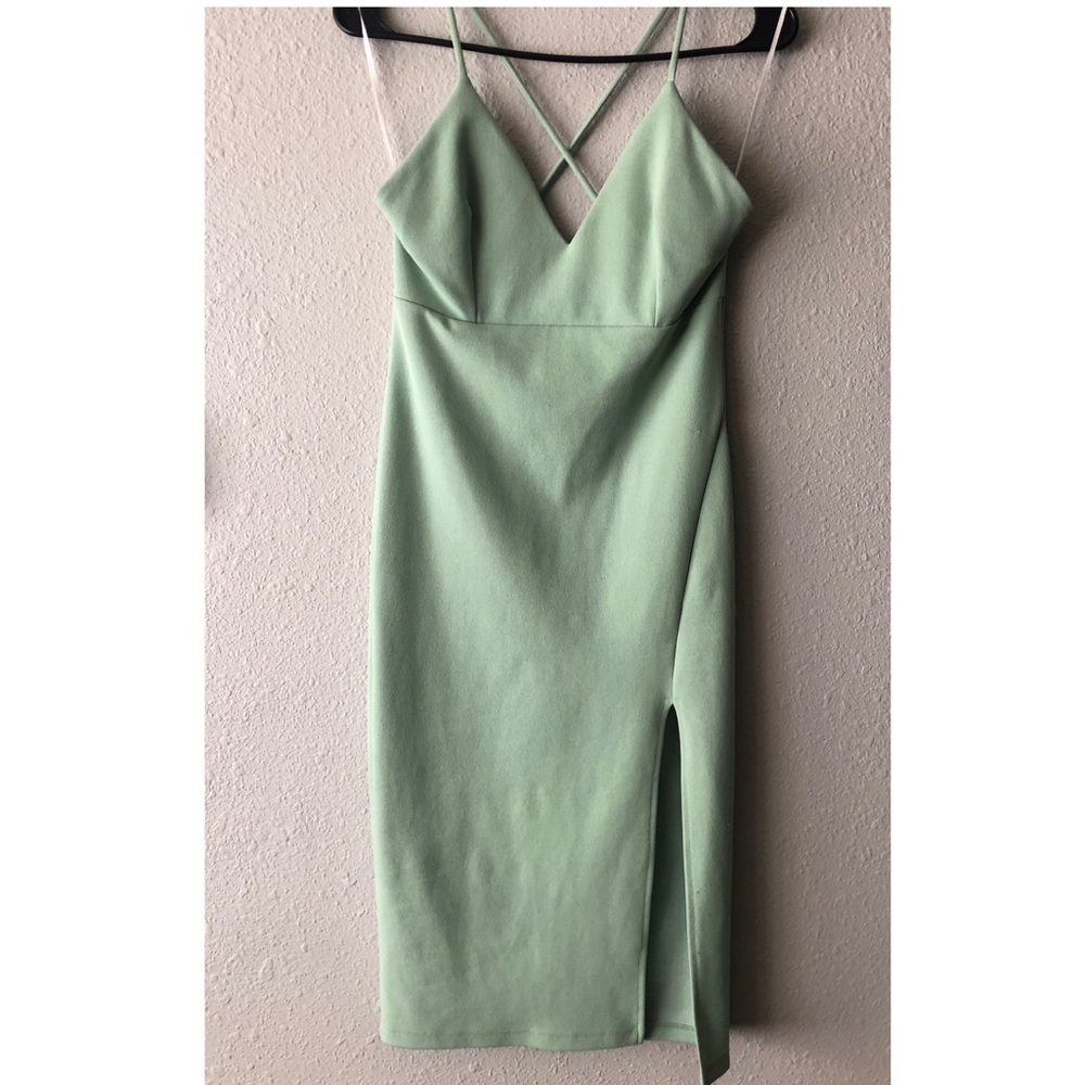 Teal bodycon dress